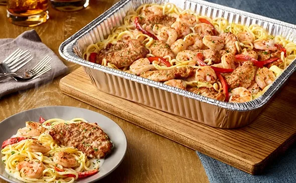 Olive Garden Chicken and Shrimp Carbonara (Serves 4 - 6)