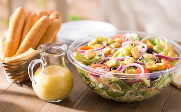 Olive Garden Jumbo House Salad with 12 Breadsticks